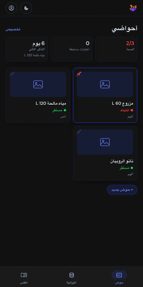 حوض واحد، أو غرفة أسماكك بالكامل