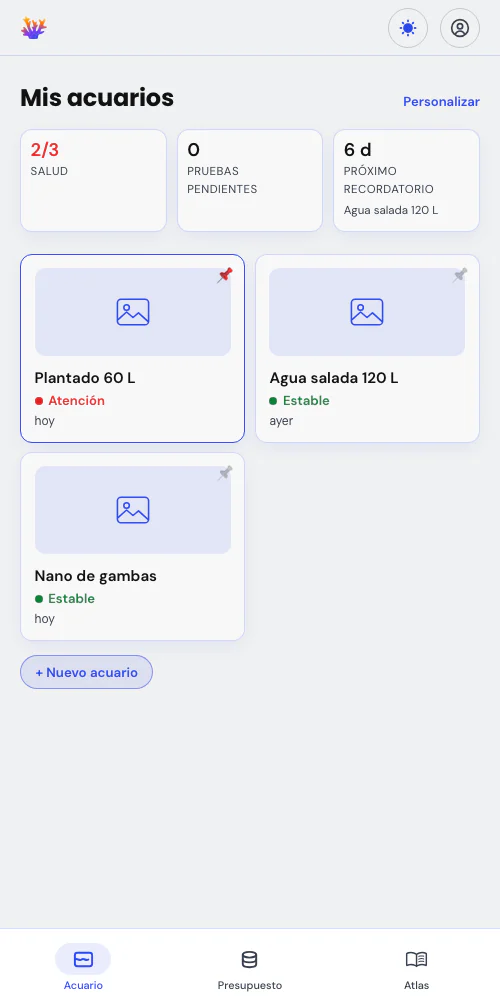 Un acuario, o toda tu fishroom