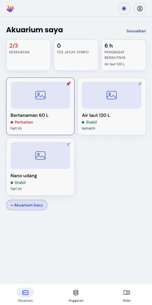 Satu akuarium, atau seluruh fishroom-mu