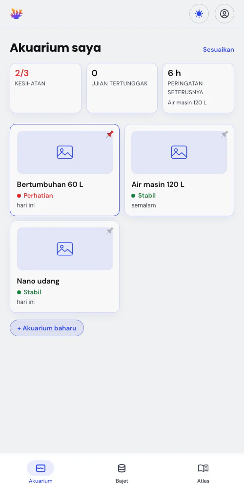 Satu akuarium, atau seluruh fishroom anda