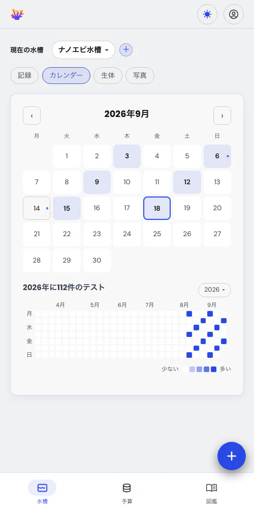 カレンダーで全体を把握