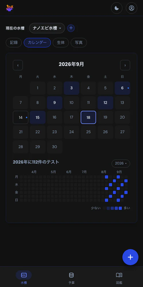 カレンダーで全体を把握