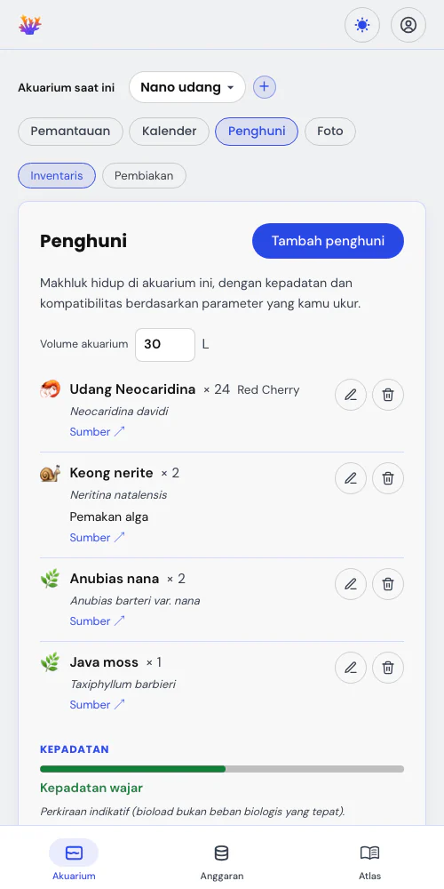 Penghuni dan pembiakannya