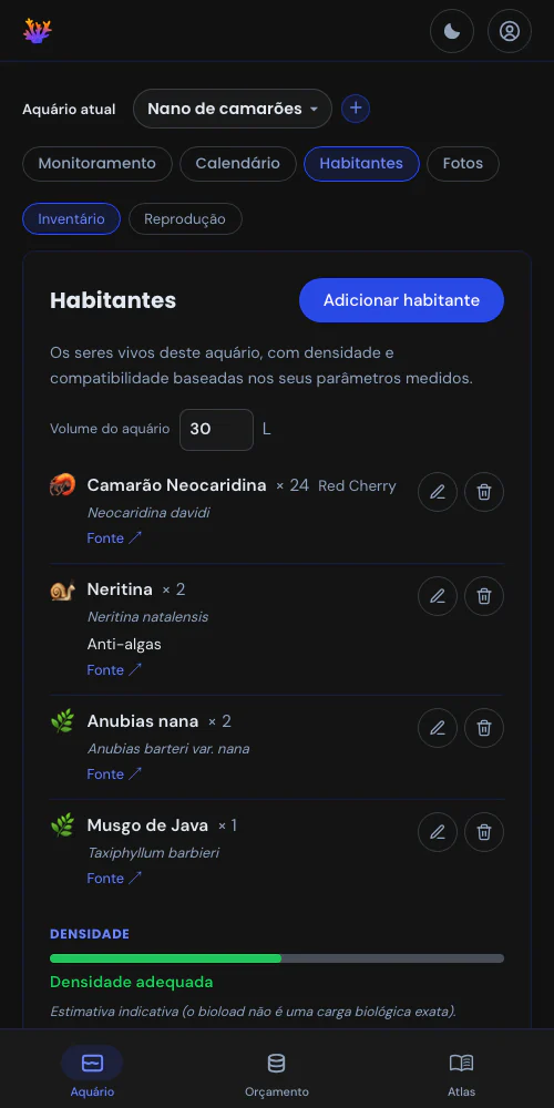 A sua população e a sua reprodução